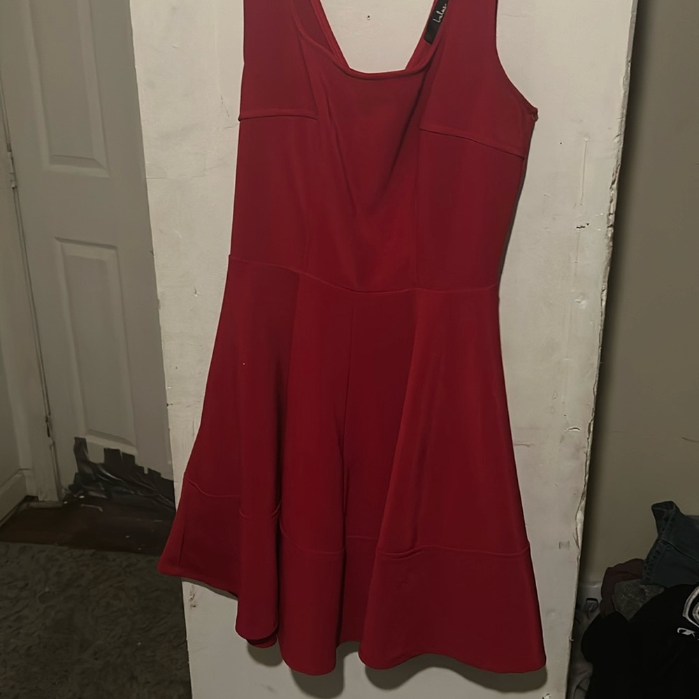 Red formal wear dress